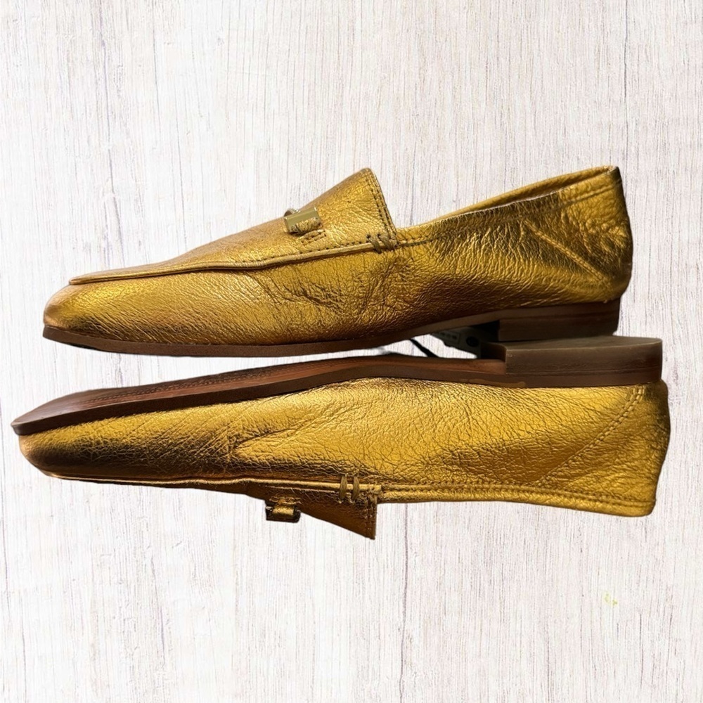 Sam Edelman Loafers Flats Gold Metallic size 5 Women’s - Picture 4 of 7
